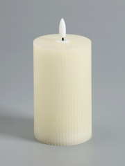 Свеча светодиодная восковая «Белая рифленая» - Фото 2