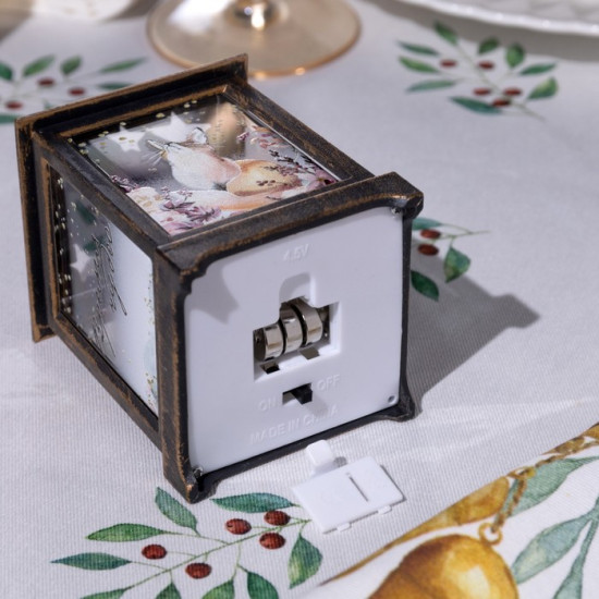 Фигура светодиодная «Бронзовый фонарь с лисой»