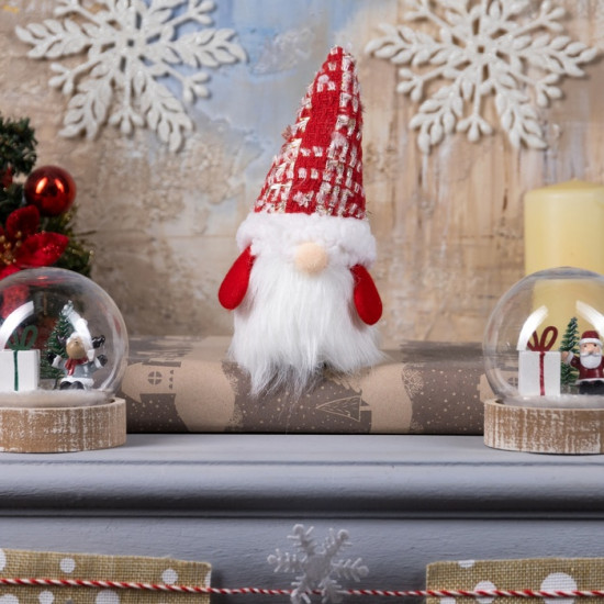 Фигура светодиодная «Гном в красном колпаке»