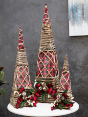 Набор фигур светодиодных «Конусы с еловой веткой» - Фото 1