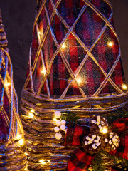 Набор фигур светодиодных «Конусы с еловой веткой» - Фото 2