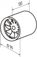 Вытяжной канальный вентилятор Almaz 100 - Фото 4