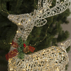 Фигура светодиодная «Олень с санями» - Фото 2