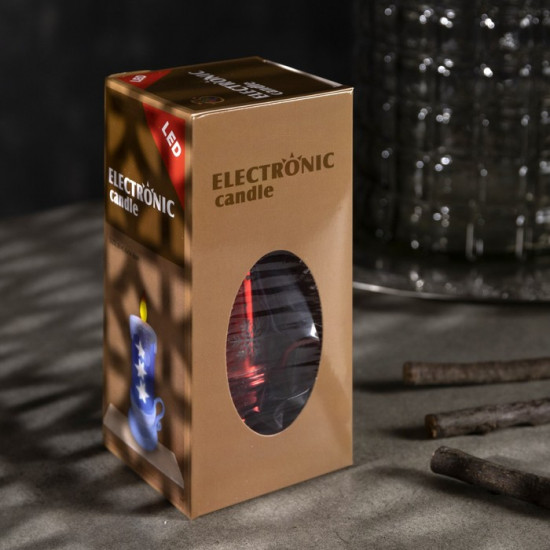 Фигура светодиодная «Свеча с Дедом Морозом»