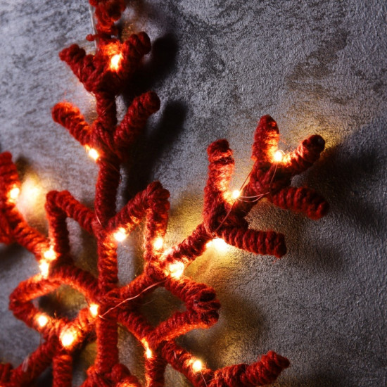 Фигура светодиодная «Снежинка красная»