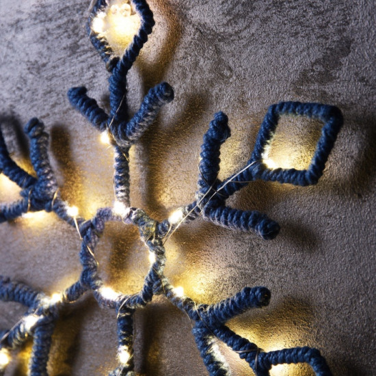 Фигура светодиодная «Снежинка синяя»