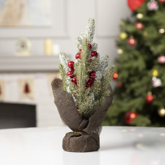 Фигура светодиодная «Снежная ёлка с ягодами» - Фото 1