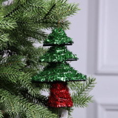 Фигура светодиодная из мишуры «Елочка зеленая» - Фото 1