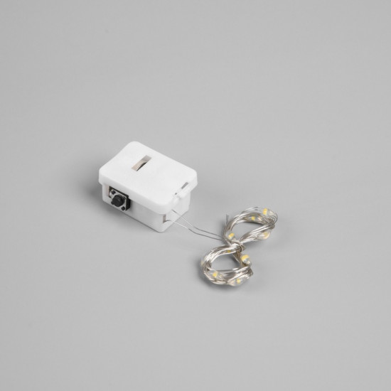 Фигура светодиодная из мишуры «Снеговик в серебристом»