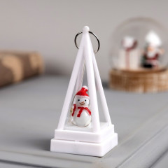 Фигура светодиодная-брелок «Снеговик» - Фото 1