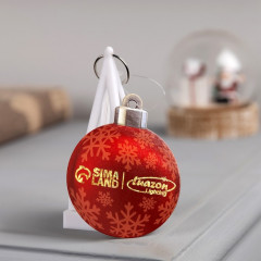 Фигура светодиодная-брелок «Снеговик» - Фото 4