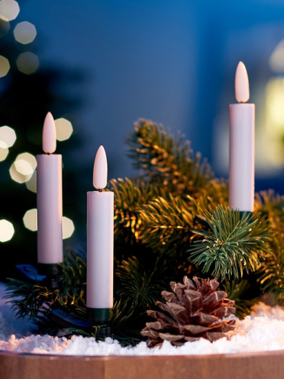 Набор свечей светодиодных на прищепке