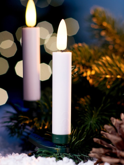 Набор свечей светодиодных на прищепке