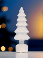 Фигура светодиодная «Ёлочка бархатная белая» - Фото 1