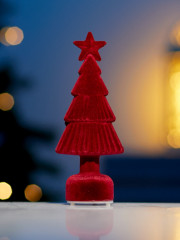 Фигура светодиодная «Ёлочка бархатная красная» - Фото 1