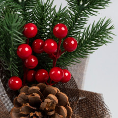 Фигура светодиодная «Елочка и ягоды» - Фото 2