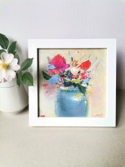 Картина маслом авторская «Цветочный джаз» - Фото 4