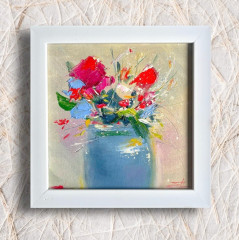 Картина маслом авторская «Цветочный джаз» - Фото 3