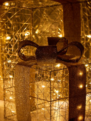 Фигура световая «Кубы золотистые» - Фото 2