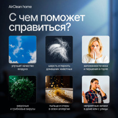 Очиститель воздуха с HEPA-фильтром H13 AirClean Home - Фото 13