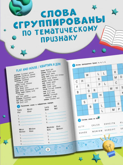 Английский словарик: город, дом, еда