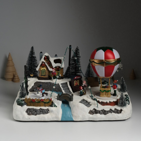 Фигурка светящаяся «Воздушный шар у катка»