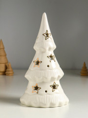 Фигурка светящаяся «Ёлочка и звёзды» - Фото 1