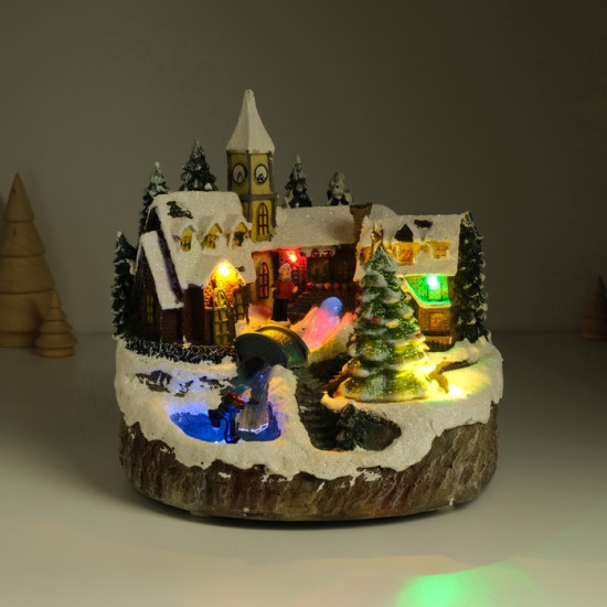 Фигурка светящаяся «Новогодняя улочка»