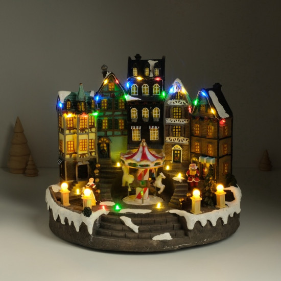 Фигурка светящаяся «Праздник в городе: Новый год»