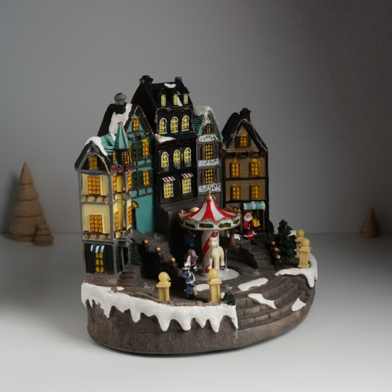 Фигурка светящаяся «Праздник в городе: Новый год»