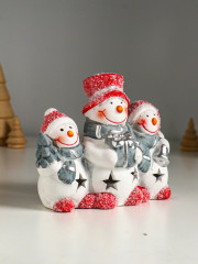 Фигурка светящаяся «Три снеговичка» - Фото 2