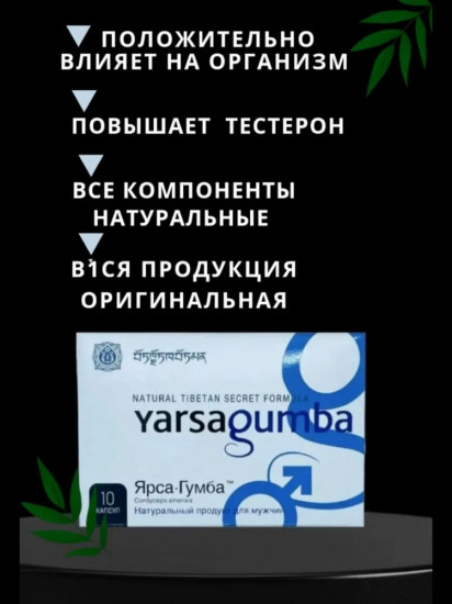 Капсулы для потенции «Yarsagumba»