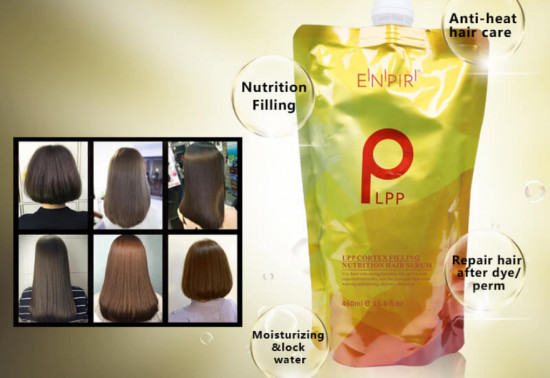 Восстанавливающая маска для волос с коллагеном и маслом арганы «LPP Cortex Filling Nutrition Hair Serum Gold»