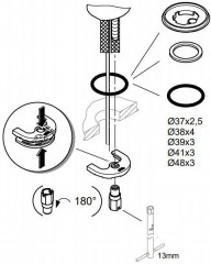 Набор крепежный для смесителя - Фото 1