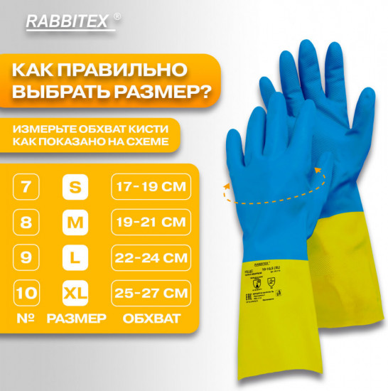 Перчатки латексно-неопреновые