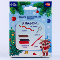 Фигурка своими руками на Новый год «Оленёнок в шарфике» - Фото 9