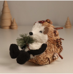 Фигурка «Ёжик с еловой веточкой и бантиком на голове» - Фото 4