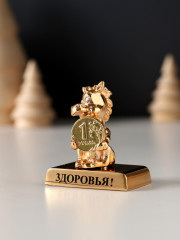 Фигурка «Лошадка с монеткой на подставке и с пожеланием: Здоровья» - Фото 2