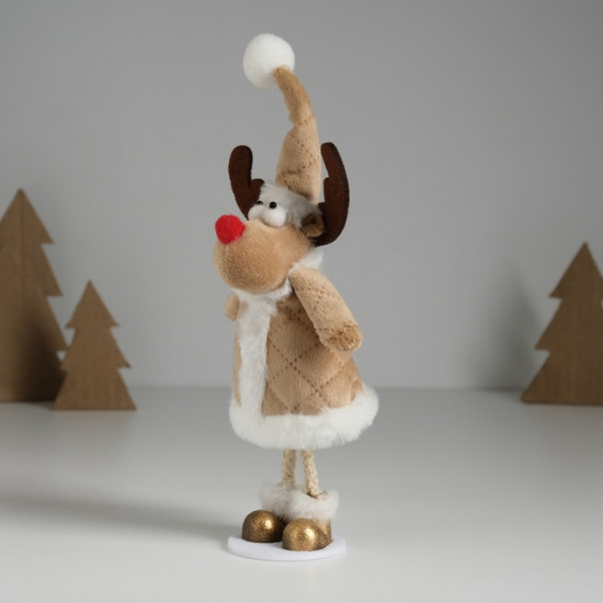 Фигурка «Олень в бежевой шубке»
