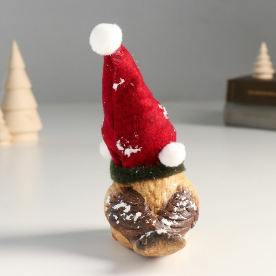 Фигурка «Воробышек в шапке-колпаке и шарфике»