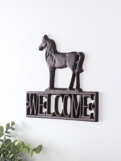 Фигурка настенная «Конь-Welcome»