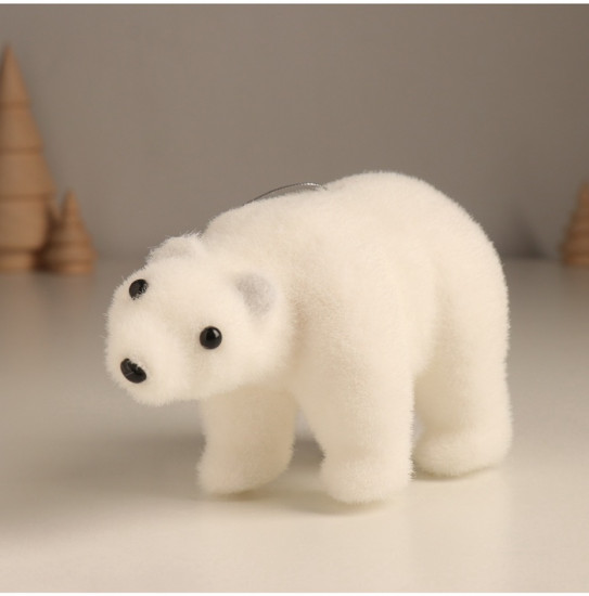 Фигурка новогодняя «Белый мишка»