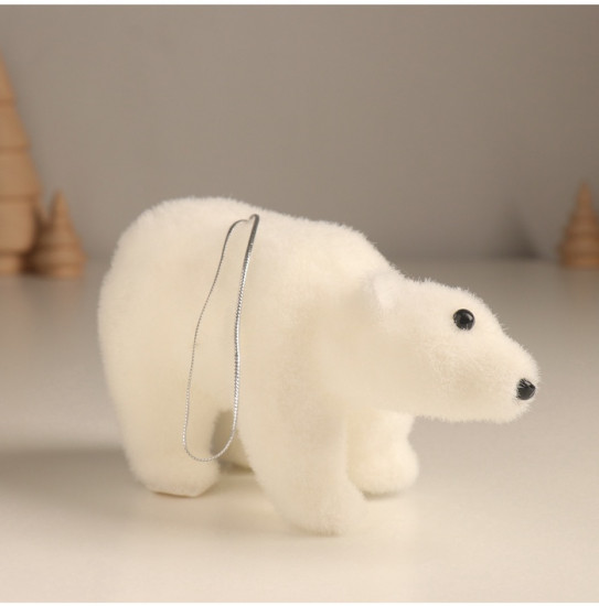 Фигурка новогодняя «Белый мишка»