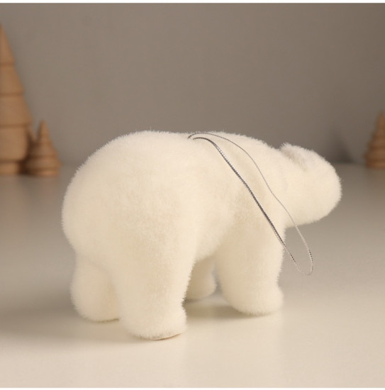 Фигурка новогодняя «Белый мишка»