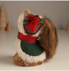 Фигурка новогодняя «Енотик в зимней одёжке» - Фото 3