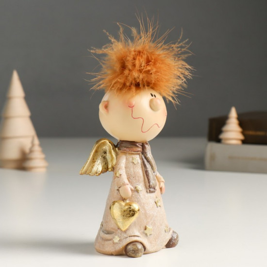 Фигурка «Ангелочек Афоня в наряде со звёздами, с сердцем»