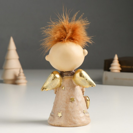 Фигурка «Ангелочек Афоня в наряде со звёздами, с сердцем»