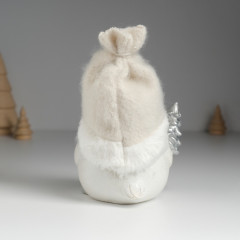 Фигурка «Воробушек в шапке с серебристой ёлкой» - Фото 4