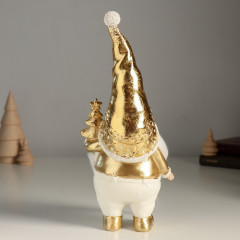 Фигурка «Дед Мороз в золотом колпаке, с ёлочкой» - Фото 2