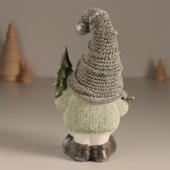 Фигурка «Дед Мороз в колпаке с бубенчиком, с ёлкой и птицей» - Фото 2